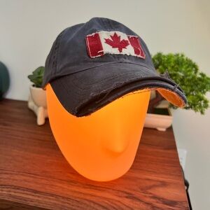 American Eagle Outfitters distressed navy Canada ball cap